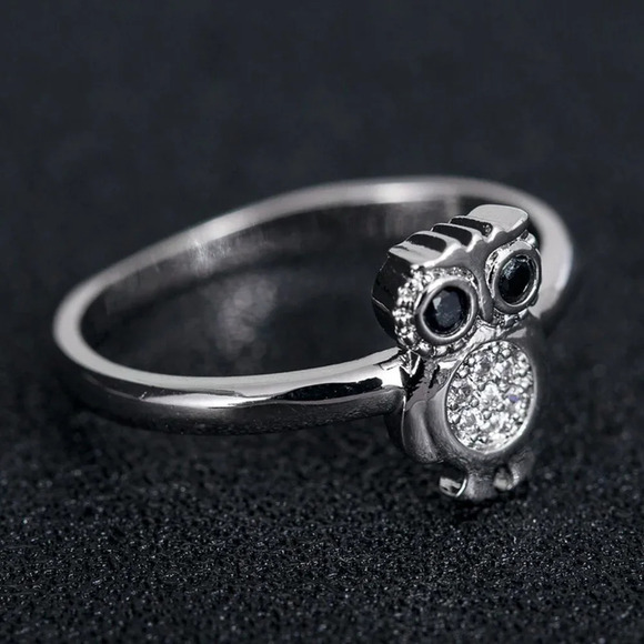 💕 925 Silver Plated 3A CZ Cute Ring for Men Women, FB16FA1042 - Picture 3 of 6